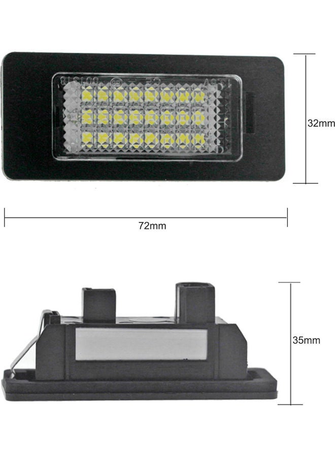 NIBEMINENT 2-Piece Car LED License Plate Lamps Set  - Image 4