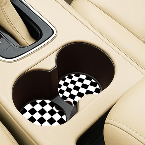 lethooly Ceramic Car Coasters – Absorbent Car Cup Holder Coaster Set for Women, Cute Aesthetic Car Accessories for Girls, 2 Pack (Pale Green) - Image 4