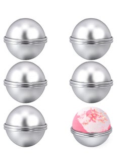 12 Pieces Bath Bomb Mold,6 Set Metal Bath Bomb Molds, Aluminum Alloy Semicircle Mold Tool for Crafting Your Own Fizzles Handmade SPA,Bath Bombs Press for DIY Making Supplies, 5.6*2.6cm
