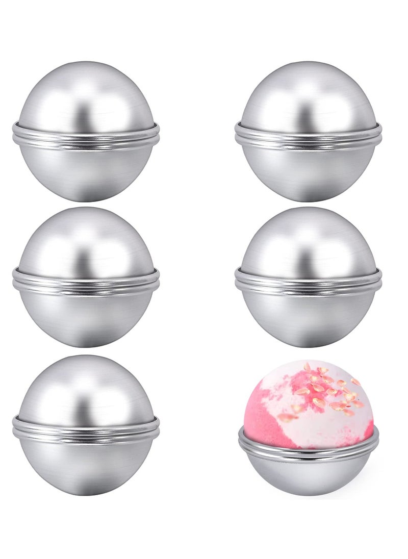 Excefore - 12 Pieces Bath Bomb Mold,6 Set Metal Bath Bomb Molds, Aluminum Alloy Semicircle Mold Tool for Crafting Your Own Fizzles Handmade SPA,Bath Bombs Press for DIY Making Supplies, 5.6*2.6cm - Image 1
