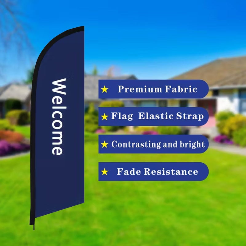 Lemonade Themed 6.5 Ft Advertising Banner Flag Double Sided Sunproof Wind Resistant Durable Flag Only - Image 5