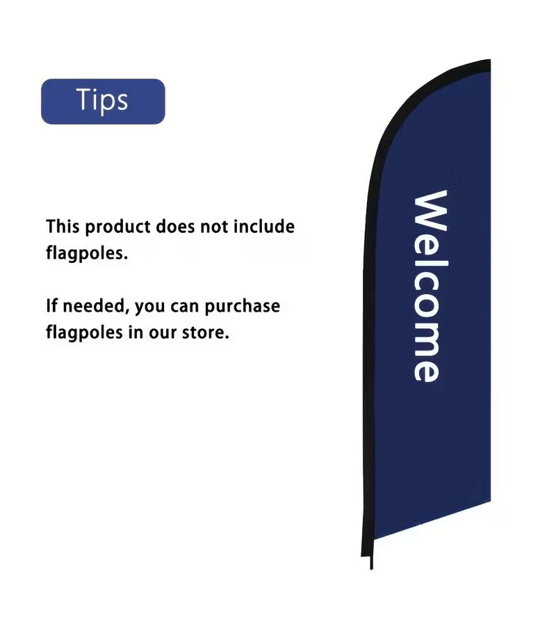 Lemonade Themed 6.5 Ft Advertising Banner Flag Double Sided Sunproof Wind Resistant Durable Flag Only - Image 4