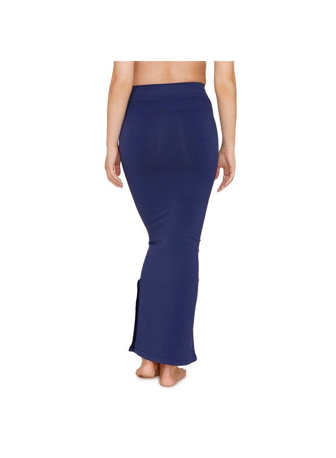 zivame Zivame High Compression Slit Mermaid Saree Shapewear - Navy Blue - Image 2