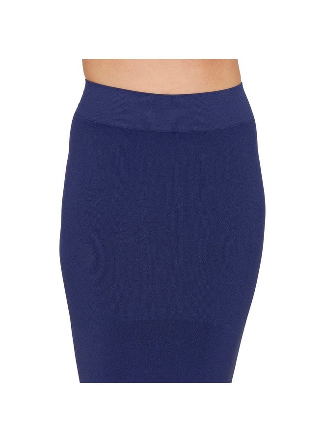 zivame Zivame High Compression Slit Mermaid Saree Shapewear - Navy Blue - Image 3