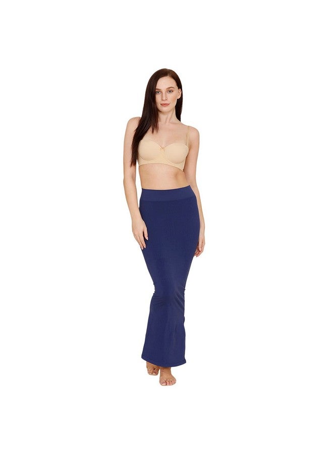 zivame Zivame High Compression Slit Mermaid Saree Shapewear - Navy Blue - Image 5