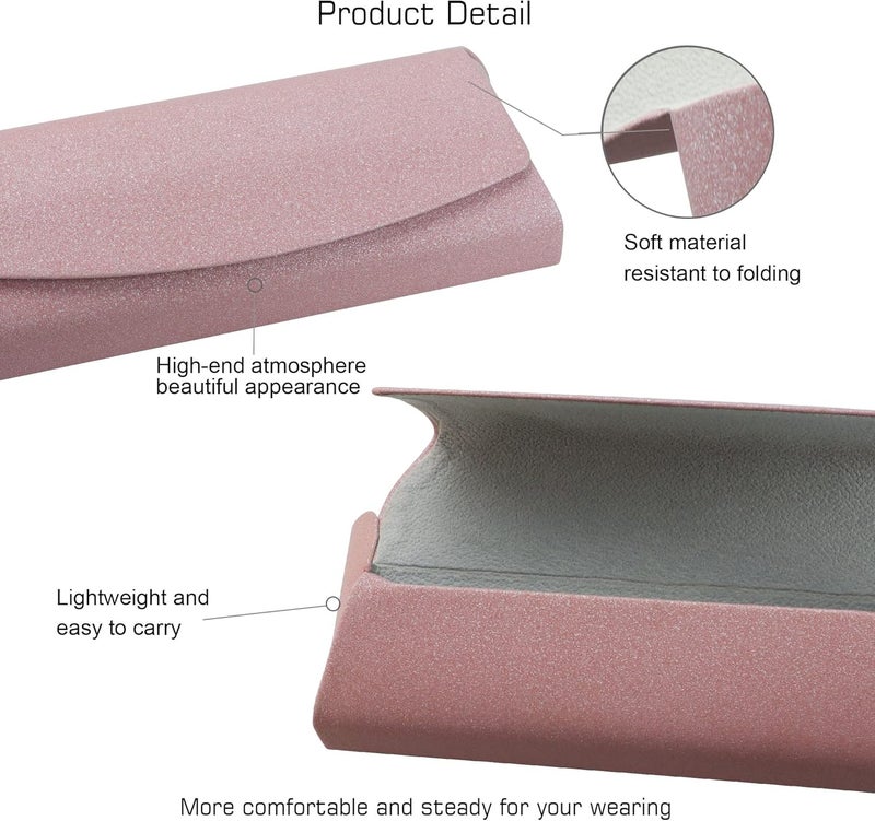 VisionGlobal Hard Shell Eyeglass Case for Eyeglasses and Sunglasses for Men/Women and Kids - Image 2