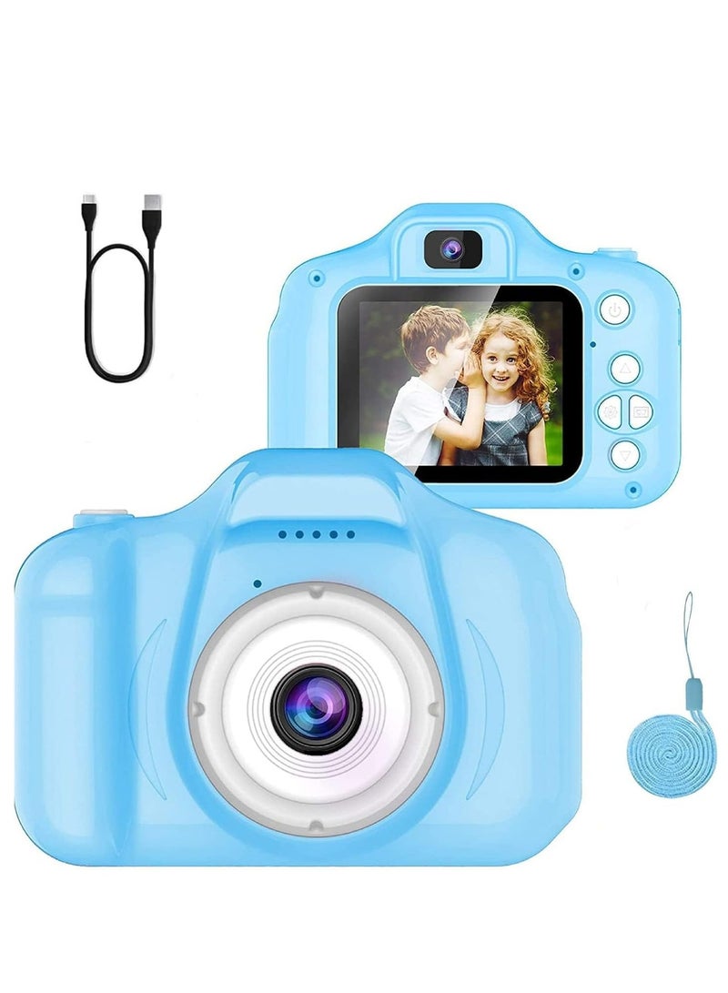 Generic Kids Digital Camera - 1080P Portable Children's Camera with Video Recording, Photo Filters & Games - Perfect Educational Toy & Gift - Blue  - Image 1