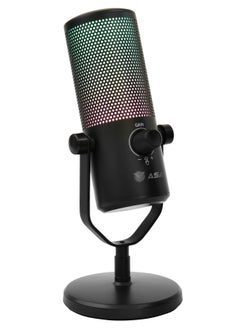 ASA Fancy Condenser Gaming Microphone with RGB Light, One-Touch Mute, Volume Control for Streaming, Podcast, Recording.  - Image 1