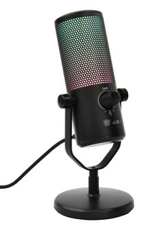 ASA Fancy Condenser Gaming Microphone with RGB Light, One-Touch Mute, Volume Control for Streaming, Podcast, Recording.  - Image 2