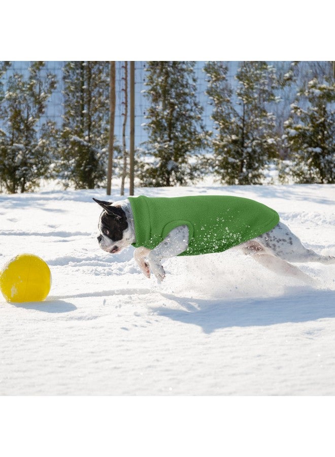 بوماي بوريتي سترة قطط من الصوف من PUMYPOREITY، قميص سميك للشتاء، ملابس للطقس البارد، سترة ناعمة للقطط الصغيرة، أخضر، مقاس متوسط - Image 3