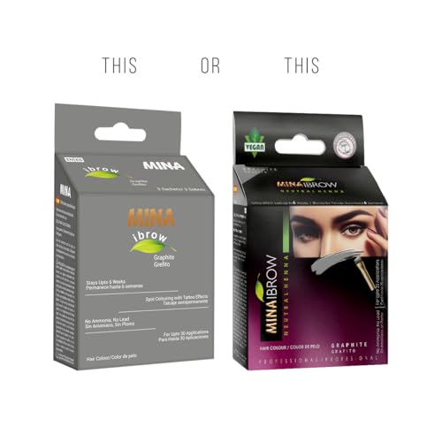 MinaiBrow MINA iBrow Henna Hair Color Professional Tint Kit with Brush Combo Pack Covers Gray HairLasts up to 6 weeks No Ammonia No Lead Vegan Cruelty Free up to 30 Applications Graphite - Image 5