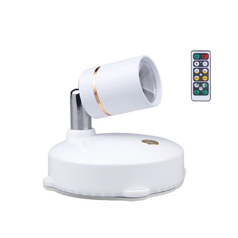 LED Spotlight: 1 Pc Remote Control Adjustable Angle - 4 Brightness Levels Energy Efficient Display Lighting for Jewelry Displays Wine Cabinets Showcases - Image 1