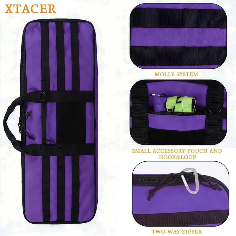 XTACER Tactical Bow Case MOLLE Recurve Takedown Bow Case Fully Padded Case - Image 3
