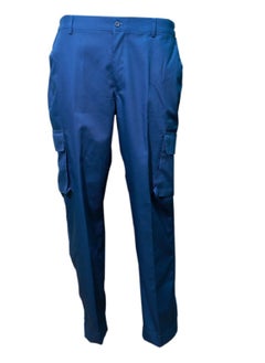 International Uniform L.L.C Premium Multi Pockets Blue Colour Cargo Pant  - Image 1