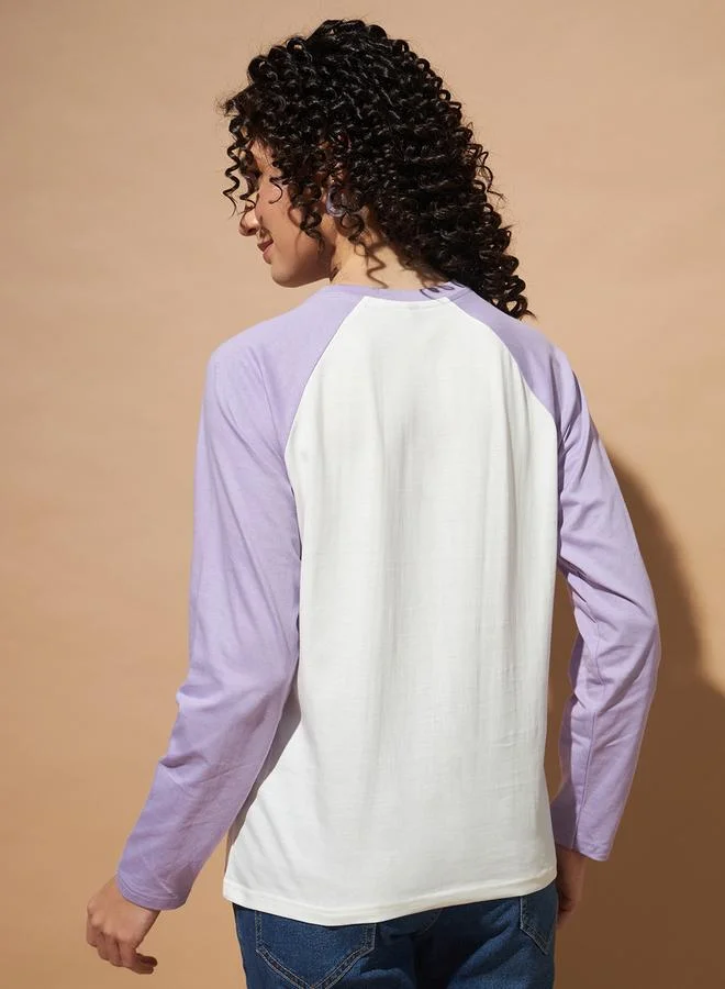 تايك تو تيشيرت نسائي بطبعة جرافيك وأكمام راجلان من ذا دراي ستيت