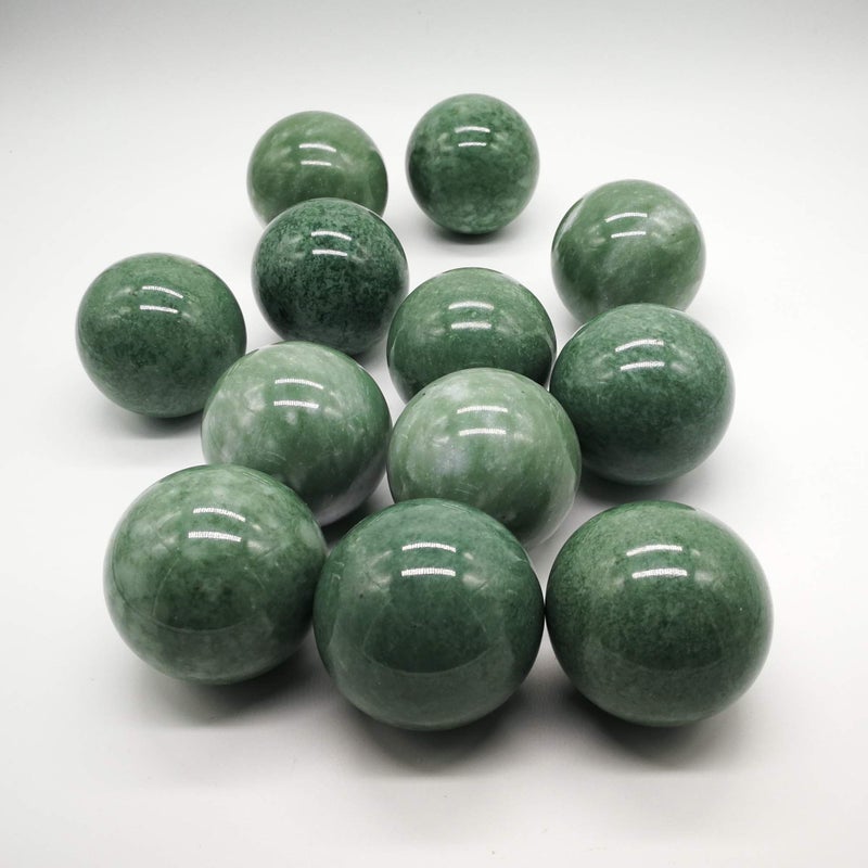 BCQLI 2" Greenish Stone Baoding Balls,Hand Exercise Tool - Image 3