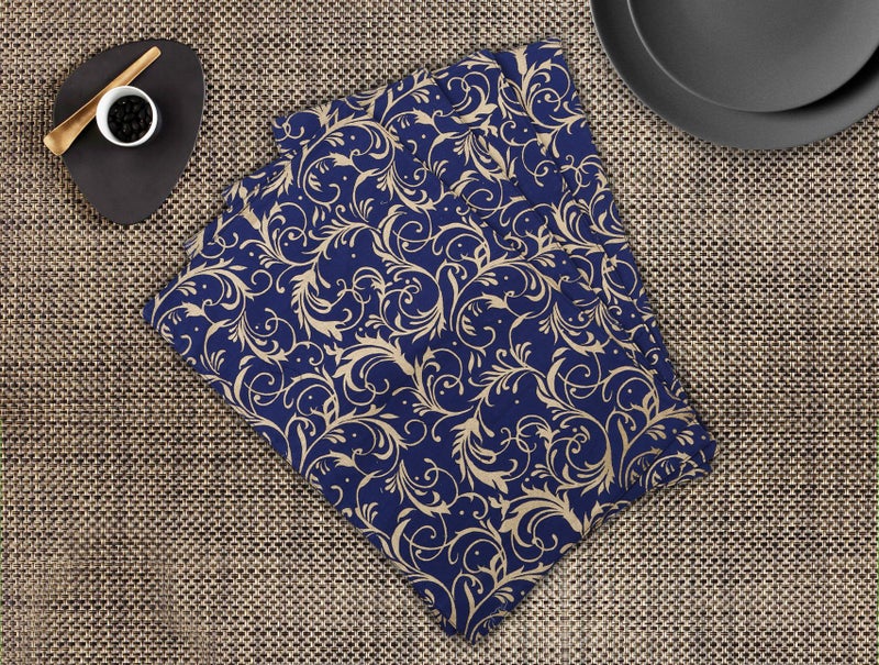 Dekor World Cotton Gold Printed Place Mat (Pack of 6) - Image 5