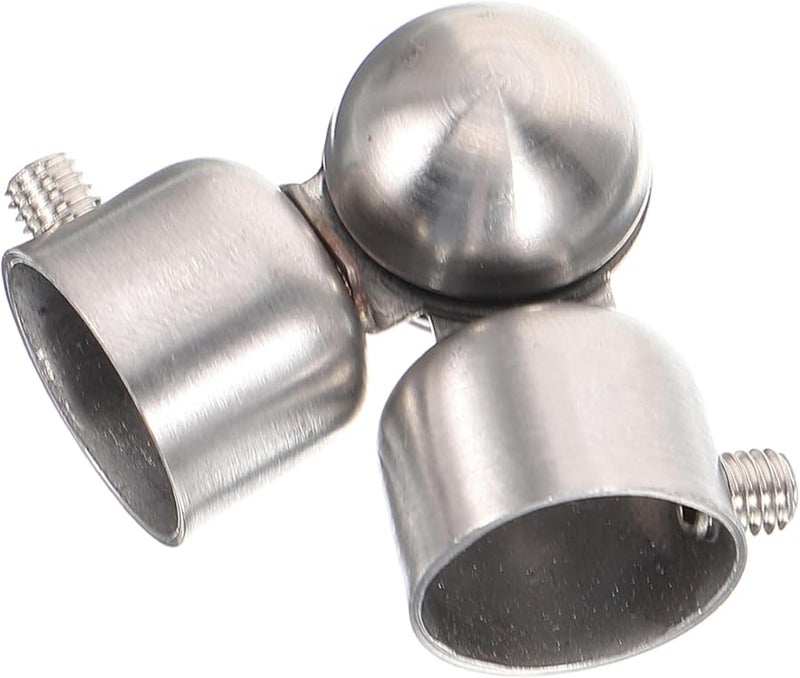 Stainless Steel Round Duct Connector 16mm 2 Way Fitting for Plumbing HVAC Systems - Image 2