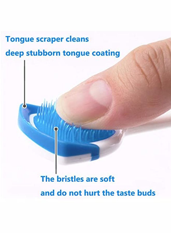 Generic Tongue Brush Tongue Scraper Tongue Cleaner Helps Fight Bad Breath 3 Tongue Scrapers 3 Pack  - Image 3