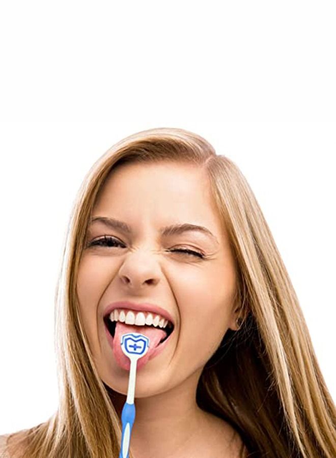 Generic Tongue Brush Tongue Scraper Tongue Cleaner Helps Fight Bad Breath 3 Tongue Scrapers 3 Pack  - Image 5