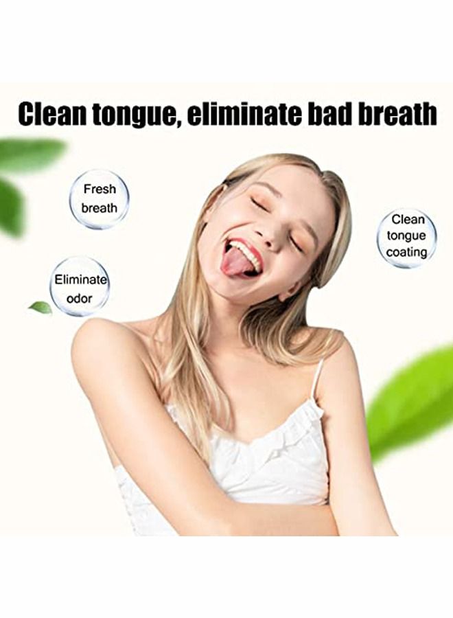 Generic Tongue Brush Tongue Scraper Tongue Cleaner Helps Fight Bad Breath 3 Tongue Scrapers 3 Pack  - Image 4