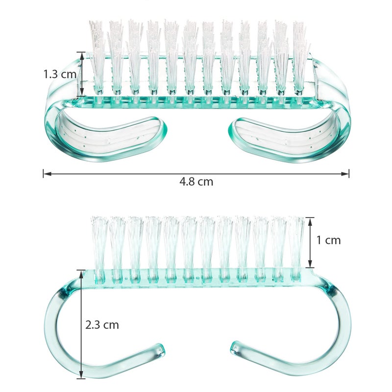 eBoot 4 Pieces Handle Nail Brush Nail Hand Scrubbing Cleaning Brush (Small, Multicolor) - Image 2