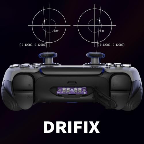 HEXGAMING PHANTOM Pro Gaming Controller with 4 Remappable Buttons, 6 Remapping Profiles, 8 Interchangeable Analog Stick, and Adjustable Triggers Compatible with ps5, PC, Mobile - Vision White - Image 4