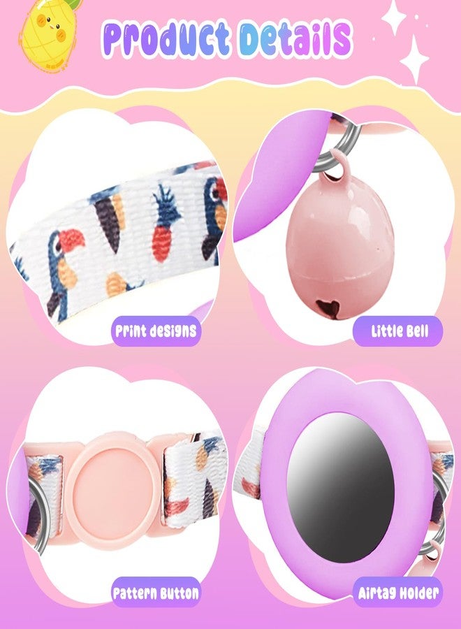 TecoKart® Holder for Airtag Cat Collar Kitten Collar with Bell Cat Belt Breakaway Puppy Collar for Mini Dogs & Cat - Image 3