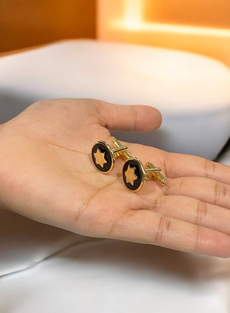 لوكشري كونسبت كبك رجالي أنيق وعالي الجودة مطلي باللون الذهبي اللامع - Image 2