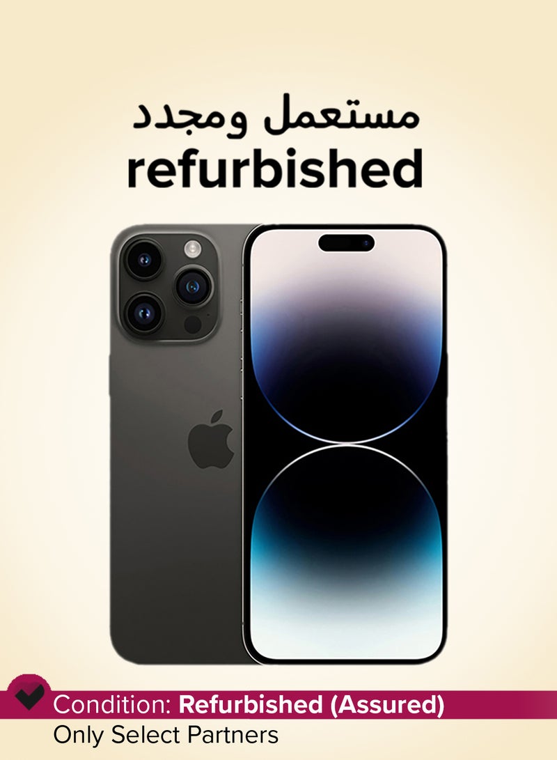 Apple Refurbished - iPhone 14 Pro Max 512GB Space Black 5G With Facetime - USA Version (e-SIM only) - Image 1