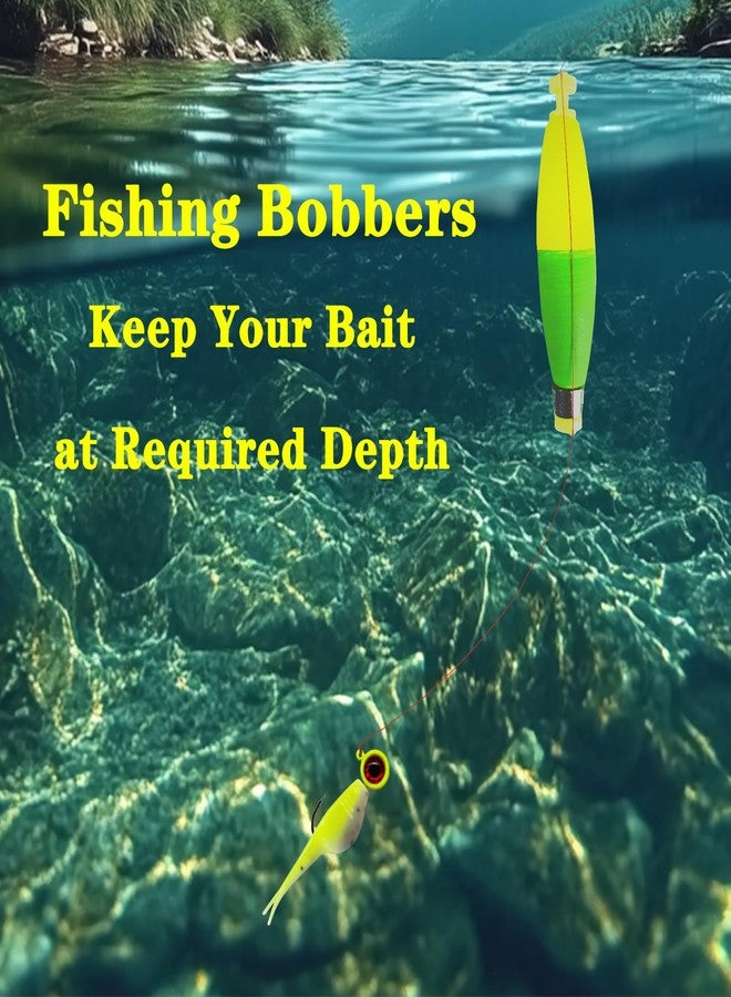 Bombite Weighted Bobbers for Fishing Floats Cigar Shape EVA Foam Snap-on Fishing Bobbers for Crappie Bluegill Panfish Trout Catfish Bass 10 Packs 1.5in - Image 4