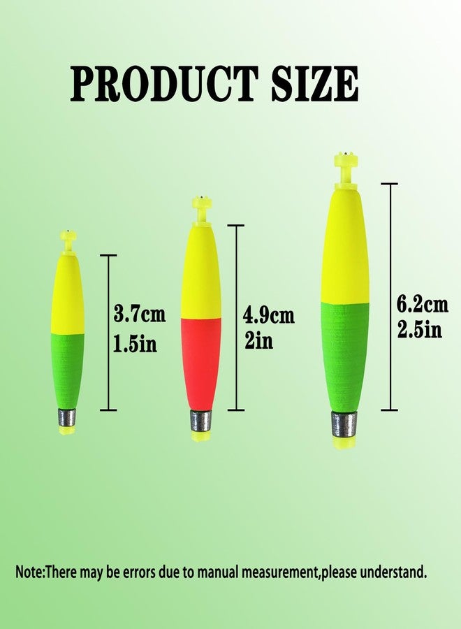 Bombite Weighted Bobbers for Fishing Floats Cigar Shape EVA Foam Snap-on Fishing Bobbers for Crappie Bluegill Panfish Trout Catfish Bass 10 Packs 1.5in - Image 3