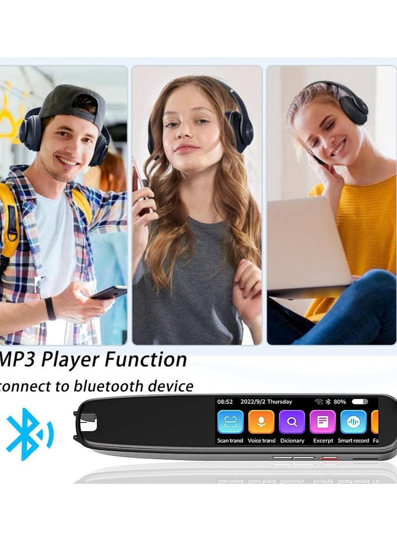 Translation Pen, Scan Reader Pen, 142 Language Translator Device, Text to Speech Scan Reading Pen for Dyslexia, Two-Way Instant Translator Pen for Students Adults with Touch Screen - Image 2