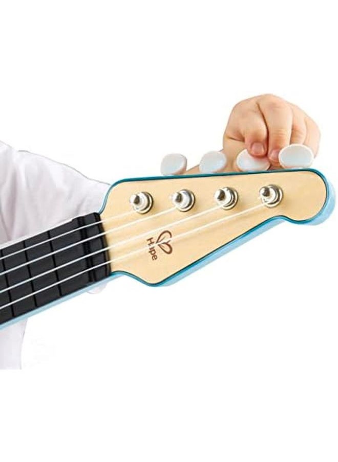 Hape - Rock N' Roll Ukulele Ukulele For Kids With Tunable Nylon Strings Note Stickers And Guide Book 3 Years Plus Years - Image 1