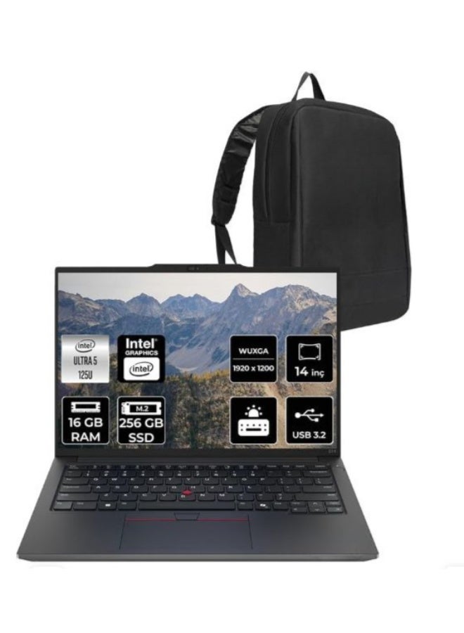 Business Laptop 14 Inch WUXGA with High Performance Ultra Processor, 16GB RAM, 256GB SSD, FreeDOS and Protective Carrying Bag for Productivity and Work - Image 1