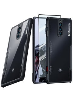 ماركة غير محددة حافظات واقية متوافقة مع ZTE Nubia Red Magic 8S Pro، للغطاء الخلفي Red Magic 8 Pro Plus، لحافظة الهاتف المحمول Nubia Red Magic 8 Pro، مع واقي شاشة من الزجاج المقسى X1  - Image 1