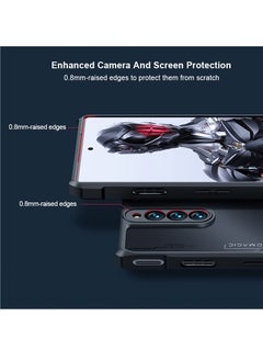 ماركة غير محددة حافظات واقية متوافقة مع ZTE Nubia Red Magic 8S Pro، للغطاء الخلفي Red Magic 8 Pro Plus، لحافظة الهاتف المحمول Nubia Red Magic 8 Pro، مع واقي شاشة من الزجاج المقسى X1  - Image 3