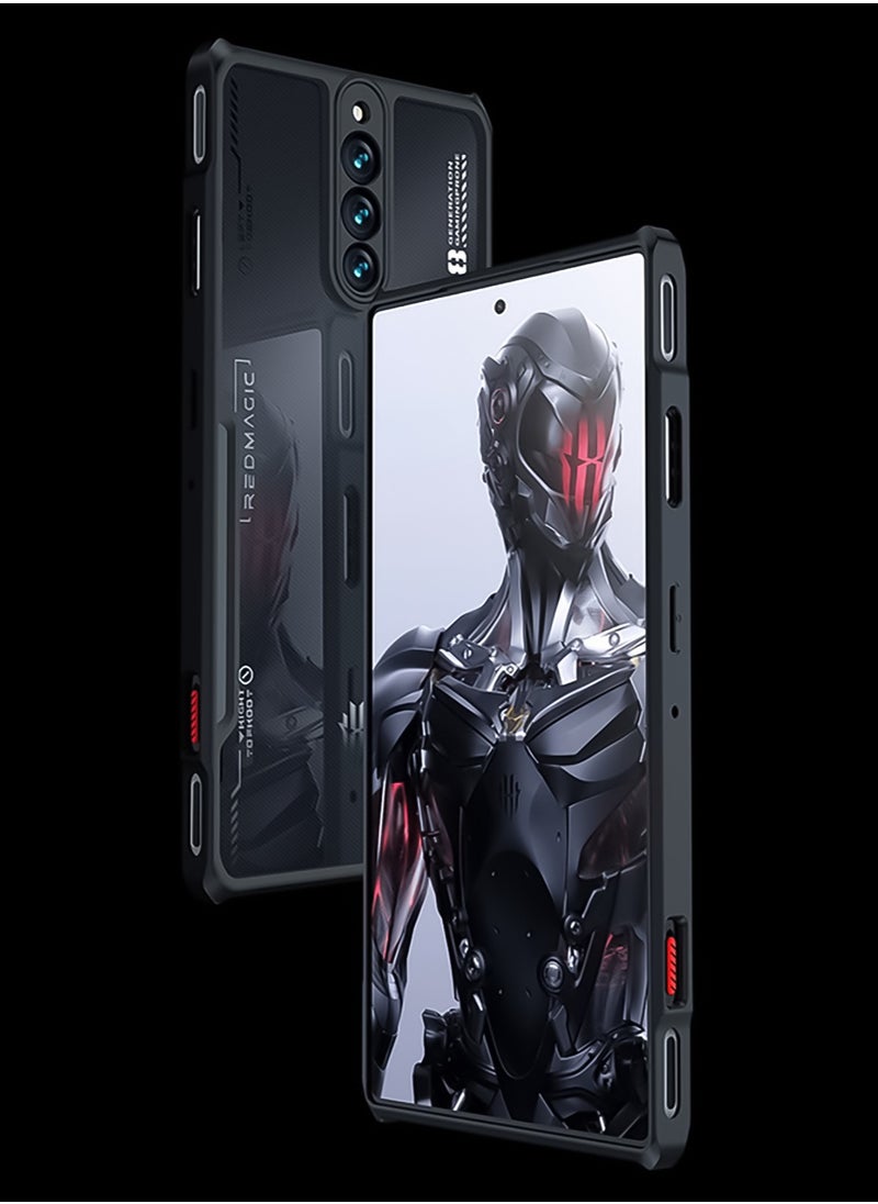 ماركة غير محددة - حافظات واقية متوافقة مع ZTE Nubia Red Magic 8S Pro، للغطاء الخلفي Red Magic 8 Pro Plus، لحافظة الهاتف المحمول Nubia Red Magic 8 Pro، مع واقي شاشة من الزجاج المقسى X1 - Image 1