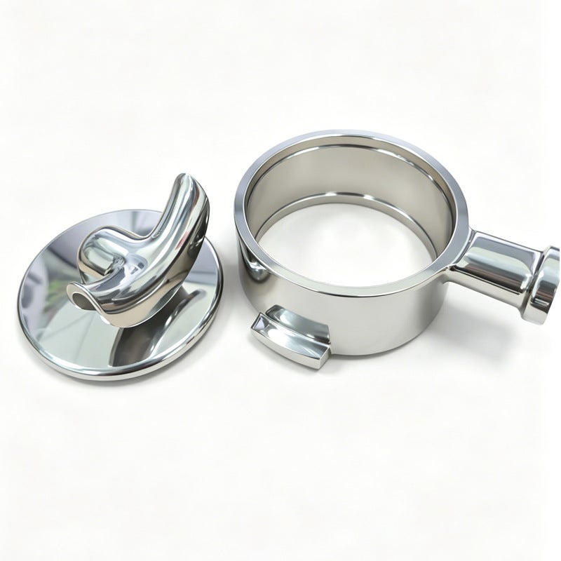 58mm Aibo مقبض مزدوج E61 قاع / قاع مقبض اثنين في واحد 304 الفولاذ المقاوم للصدأ آلة القهوة استخراج مقبض الملحقات - Image 5