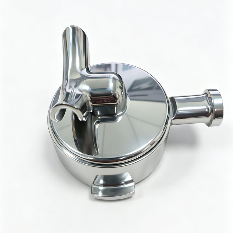 58mm Aibo مقبض مزدوج E61 قاع / قاع مقبض اثنين في واحد 304 الفولاذ المقاوم للصدأ آلة القهوة استخراج مقبض الملحقات - Image 4