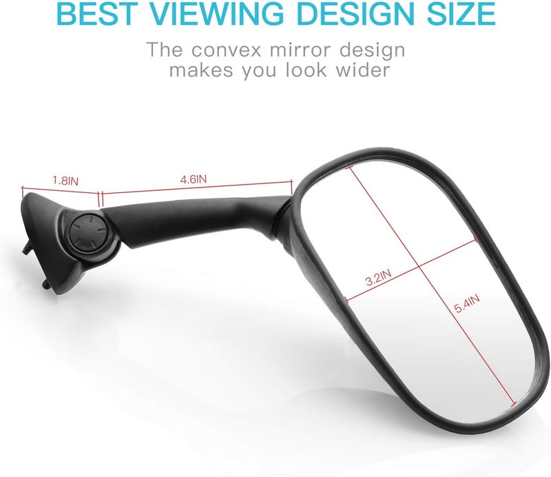 MZS Motorcycle Mirrors Rear View for YZF R1 (2009-2014) - Image 4