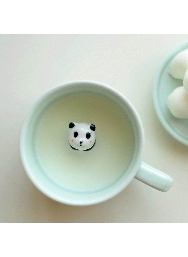 Luckyse Panda Surprise 3D Coffee Mug Cute Cartoon Animal Ceramics Cup Baby Animal Inside, Best Office Cup & Birthday Gift 8 OZ (Panda) - Image 2