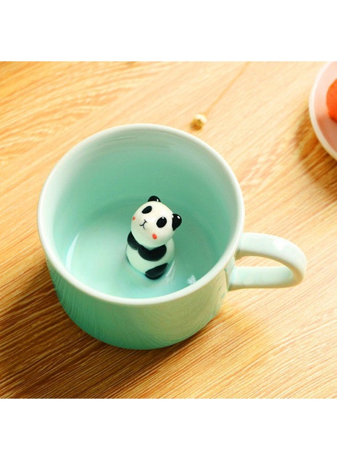 Luckyse Panda Surprise 3D Coffee Mug Cute Cartoon Animal Ceramics Cup Baby Animal Inside, Best Office Cup & Birthday Gift 8 OZ (Panda) - Image 1