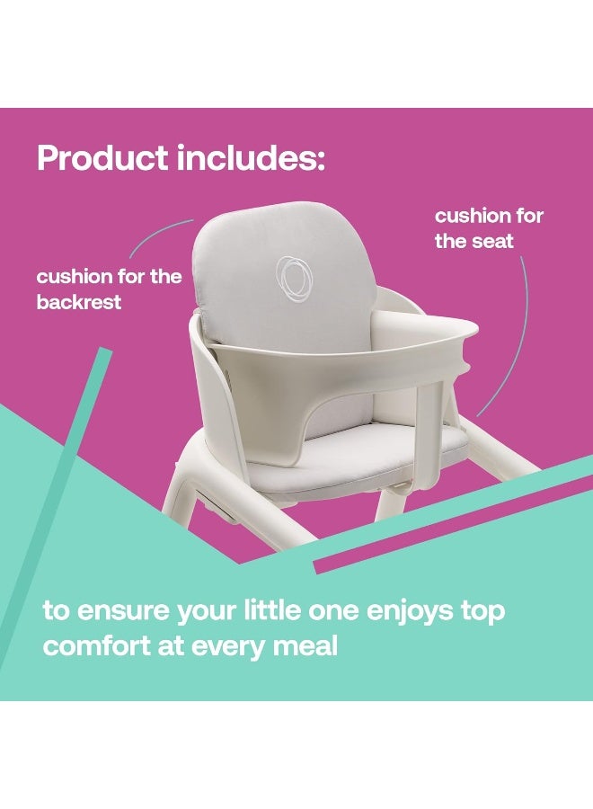 Bugaboo Giraffe Baby Cushion Set for Bugaboo Giraffe High Chair Set, Backrest and Seat Cushion Combination, Water and Stain Resistant, Easy to Clean, White - Image 3