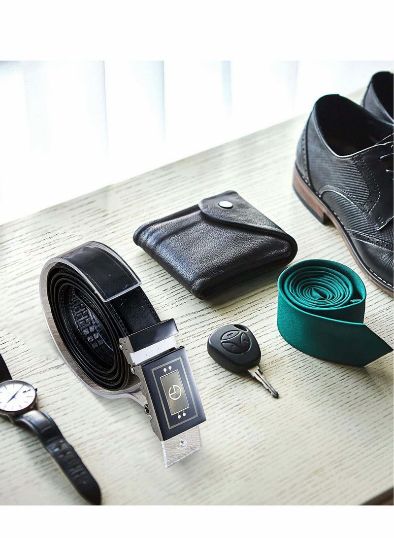 Barakah Belt Display Stands Set, 4 Pcs Clear Acrylic Belt Organizer Belt Display Case - Image 5