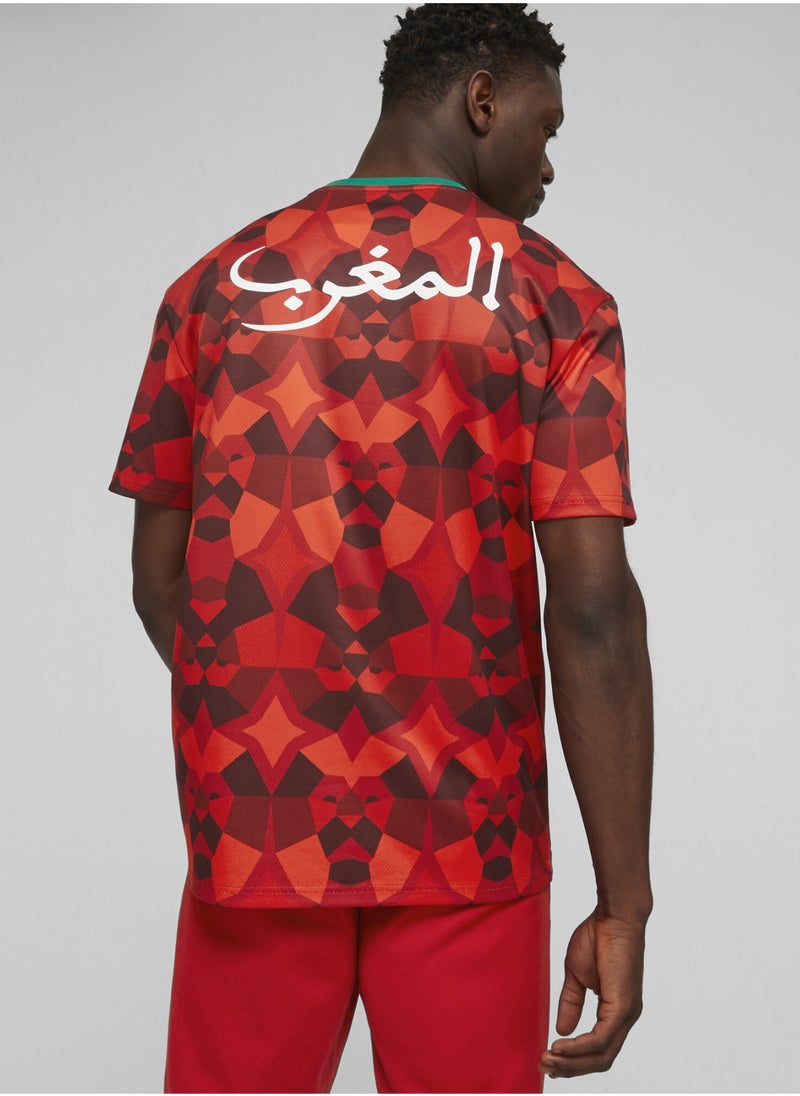PUMA Morocco FtblCulture Mens Red T-shirt  - Image 3