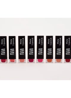 IDIVA Matte Lipstick, 8 different colors, long lasting up to 12 H  - Image 4