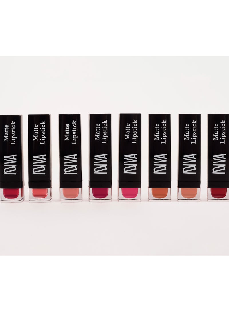 IDIVA Matte Lipstick, 8 different colors, long lasting up to 12 H - Image 4