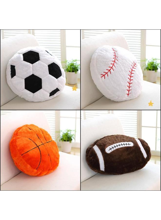 Creative Football Pillow Simulation Basketball Plush Toy Pillow Gift Cushion Doll Cushion Doll Doll basketball (35 * 35cm) - Image 2