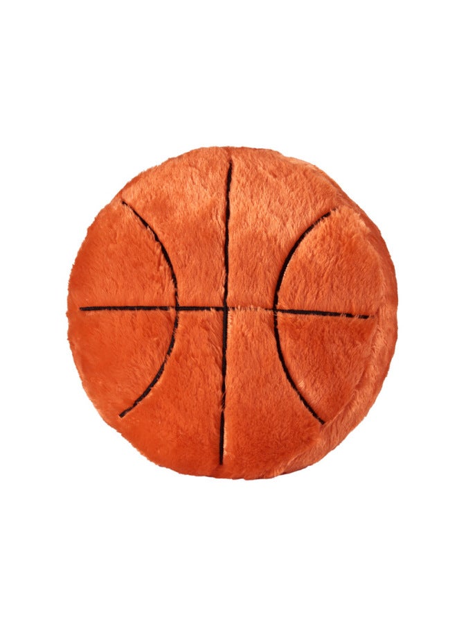 Creative Football Pillow Simulation Basketball Plush Toy Pillow Gift Cushion Doll Cushion Doll Doll basketball (35 * 35cm) - Image 1